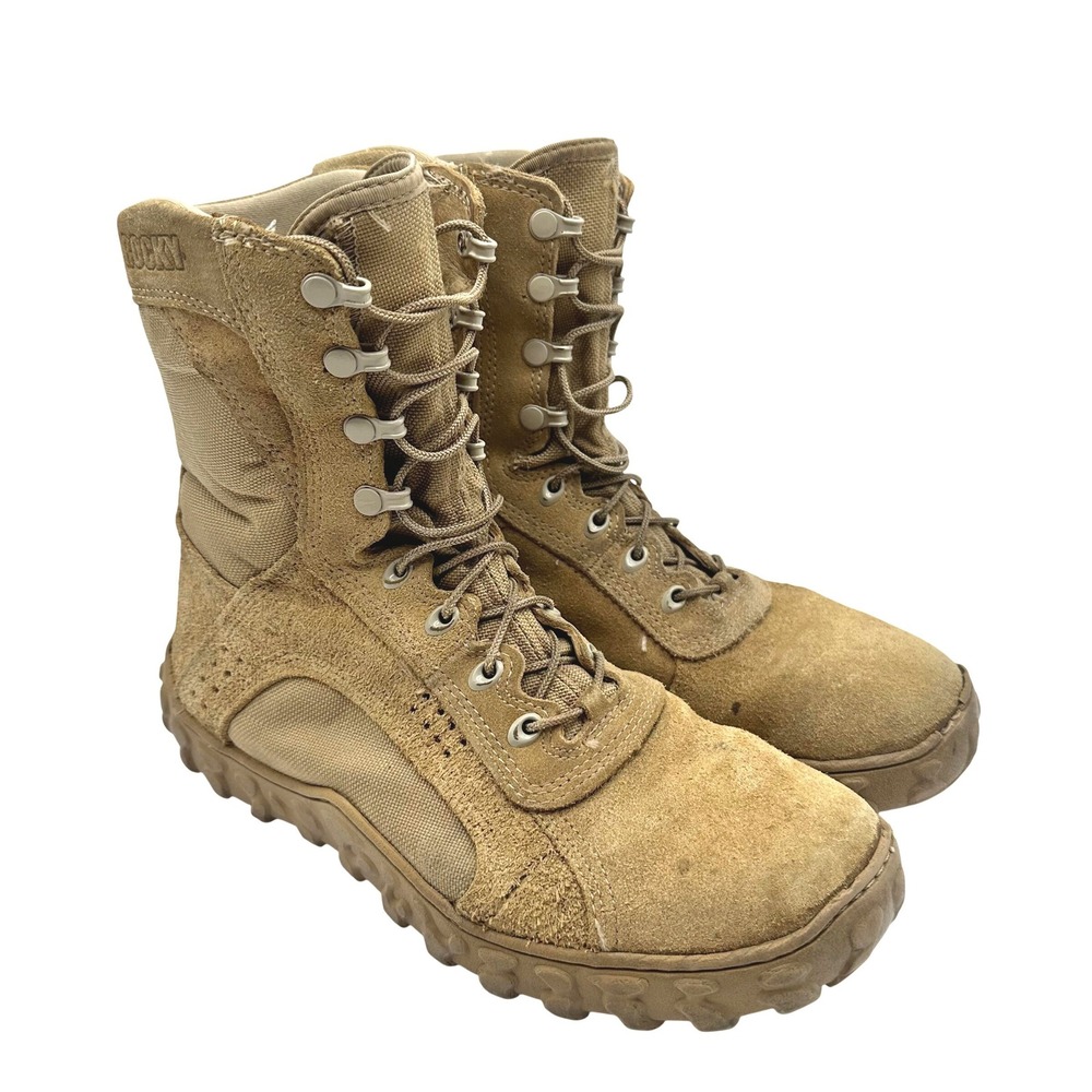 Rocky S2V Tactical Military Boots Coyote Brown Suede Combat Mens 12M